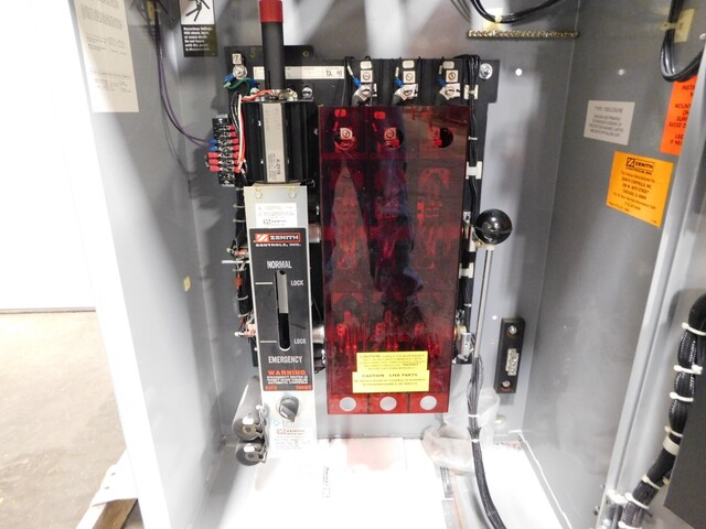 100 Amp. Zenith #ZTSL10EC-7 Automatic Transfer Switch, 480 Volts 60 Hz. 3 phase - Image 4