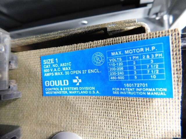 Goulds, 2 section 600 a motor con, (8) 12" MCC buckets, 480 Volts - Image 7