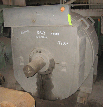 500 HP 300/750 RPM General Electric, Frame 8662, shunt, 500 VA - Image 2