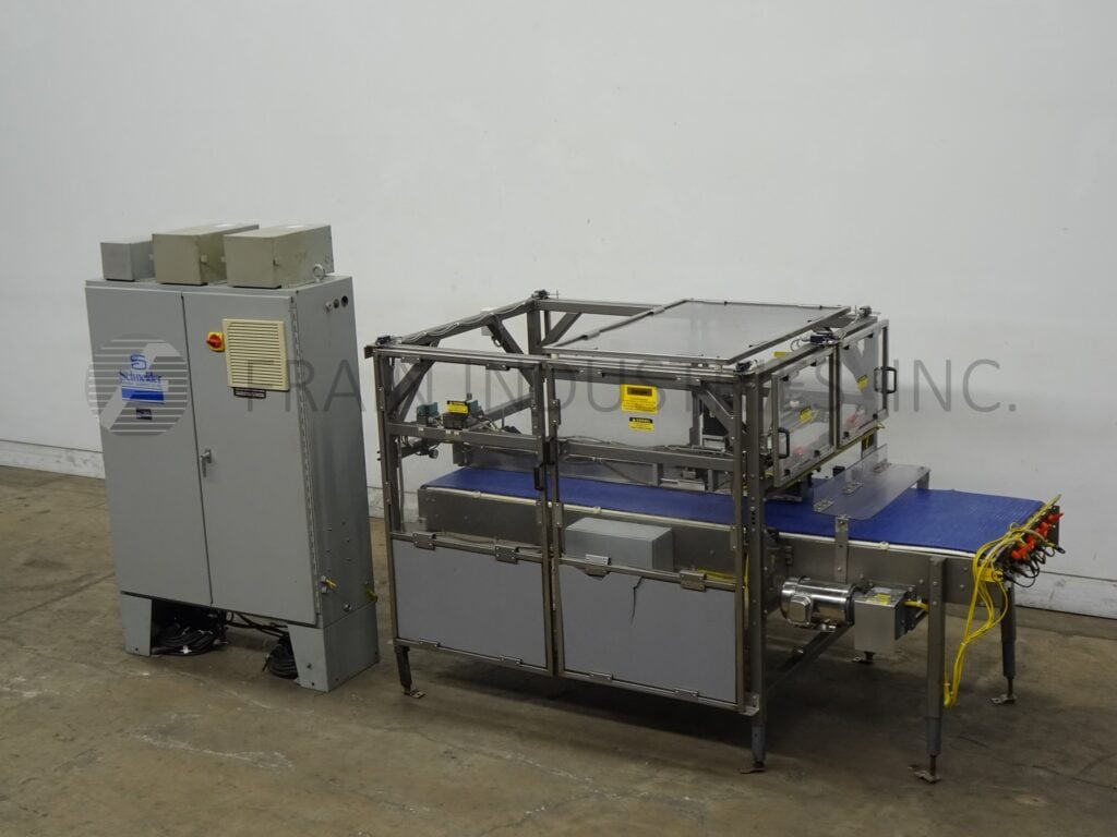 30" wide x 8.4' long, Schneider, conveyor laner diverter, 34"-39" infeed / discharge height powered by 1 HP - Image 1
