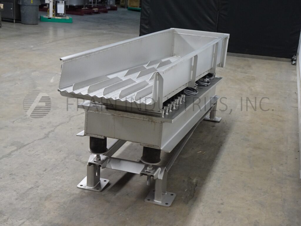 24" wide x 9.4' long, Smalley #Emc2+, Stainless Steel trough style vibratory feed conveyor with 12 lanes & 2 - Image 2