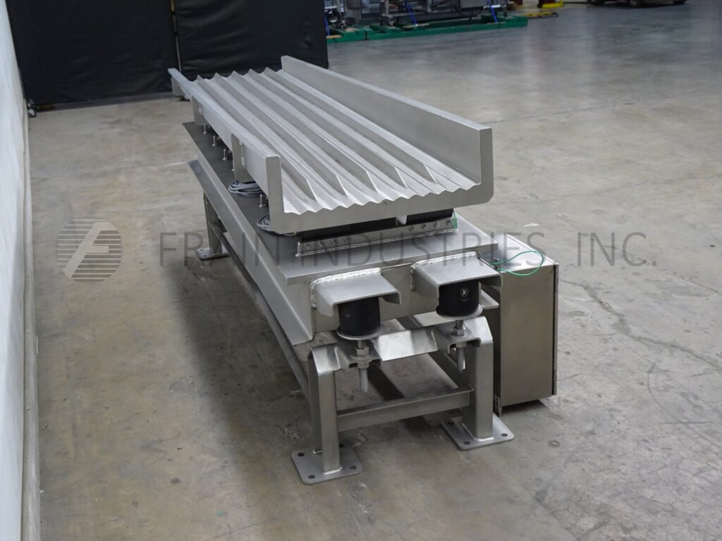 24" wide x 9.4' long, Smalley #Emc2+, Stainless Steel trough style vibratory feed conveyor with 12 lanes - Image 2