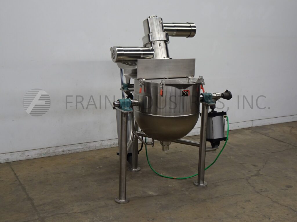 100 gallon Lee #100CHD9MTI, 316 Stainless Steel, double motion, scrape surface, half jacketed tilt kettle - Image 5