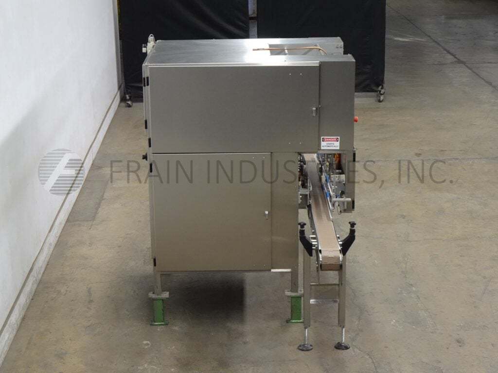 Styrotech #STL550, automatic, stretch sleever, 10-30 containers per minute, mounted on heavy duty frame with - Image 4