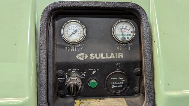 36 cfm, 125 psi, Sullair #ES6-10AH/A/SUL, rotary screw air compressor, 10 HP - Image 3