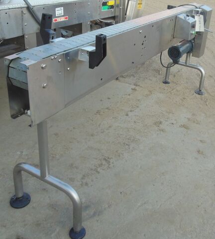 4" wide x 7' long, Pacific Conveyor #222231600, Stainless Steel Flat Top Chain Conveyor, 57 RPM final, 3/4 - Image 3