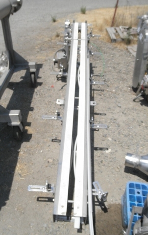 6" wide x 9' long, Arrowhead, Stainless Steel Belt Conveyor Frame, 1 HP, 230/460 V - Image 4