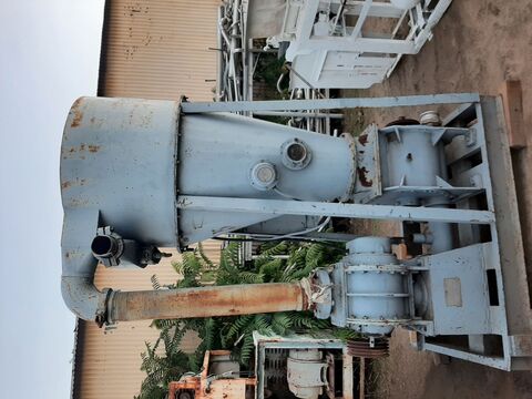 Nolder #VP-25, pneumatic conve, 38" diameter x 24" straight side hopper, 40" deep cone, 12" diameter - Image 1