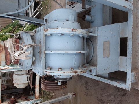 Nolder #VP-25, pneumatic conve, 38" diameter x 24" straight side hopper, 40" deep cone, 12" diameter - Image 3