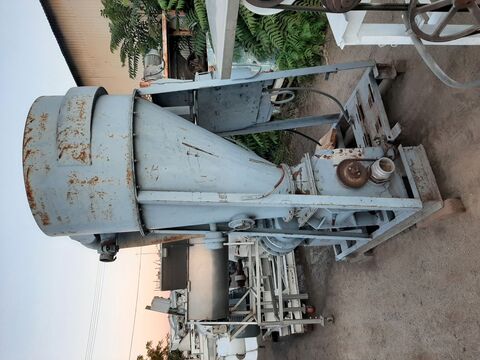 Nolder #VP-25, pneumatic conve, 38" diameter x 24" straight side hopper, 40" deep cone, 12" diameter - Image 6