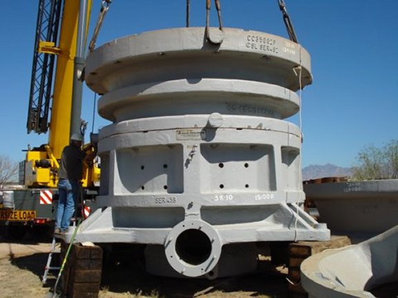 89" x 60" Allis-Chalmers, Carbon Steel, 48" max feed size, 60-89 eccentric - Image 1