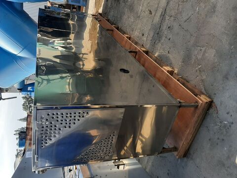 Chili Pepper Stem Cutting Machine, Stainless Steel, (2) 15" diameter x 118" L rotary drums, 5/16" screen - Image 2
