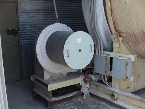 10' x 60' Rotary Hot Air Dryer, #2 fuel oil fired, skid mounted combustion chamber - Image 5