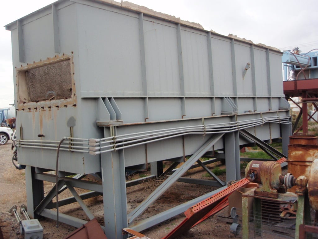 Heyl & Patterson, Fluid Bed Dryer, 4' 6" width x 21' L bed, 4.5M BTU/hr. propane burner, 7700 cfm dust - Image 10