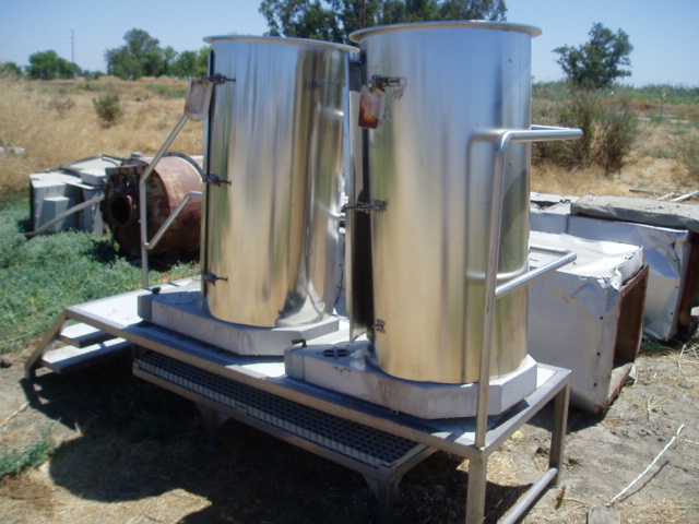 35 sq.ft., Reimelt, Bin Vent Type Dust Collector, (9) 5" dia. x 3' L cloth bags mounted in 24" dia. x 48" H - Image 1