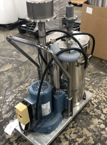 100 cfm Tiger-Vac #V-2, Vacuum Cleaner w/Hepa Filter, 1 sq.ft., 1.5 HP, 115 V., 110/220-240 V. motor - Image 1