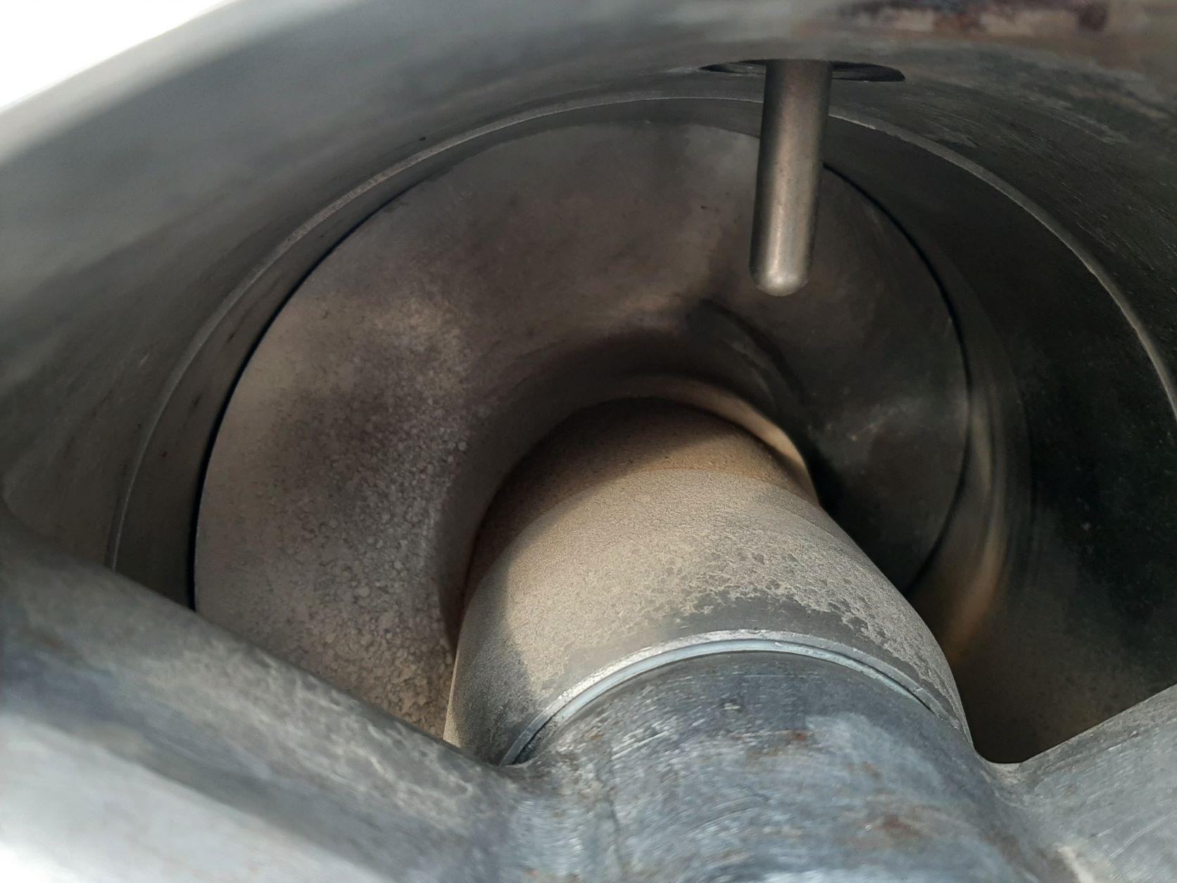 Bonnot, Extruder, Stainless Steel, jacketed, 15.5" diameter x 40" L, 24" x 24" x 32" deep trough, 4.5" - Image 10