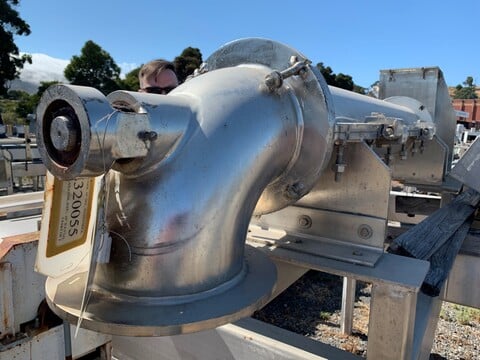 Fitzpatrick Malaxator #L-800, Mixer-Extruder, 10" diameter x 6.5' L barrel w/split opening for cleaning - Image 3
