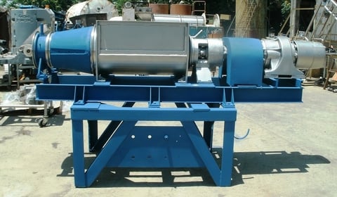 Bonnot, Extruder, 34" L x 15.5" width x 20" deep jacketed trough, 4.5" diameter x 54" L shaft, 12.5" diameter - Image 4