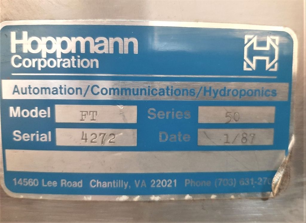 Hoppmann #FT 50, Plastic Bottle Feeder for filling line, 1 HP, 1987 - Image 6