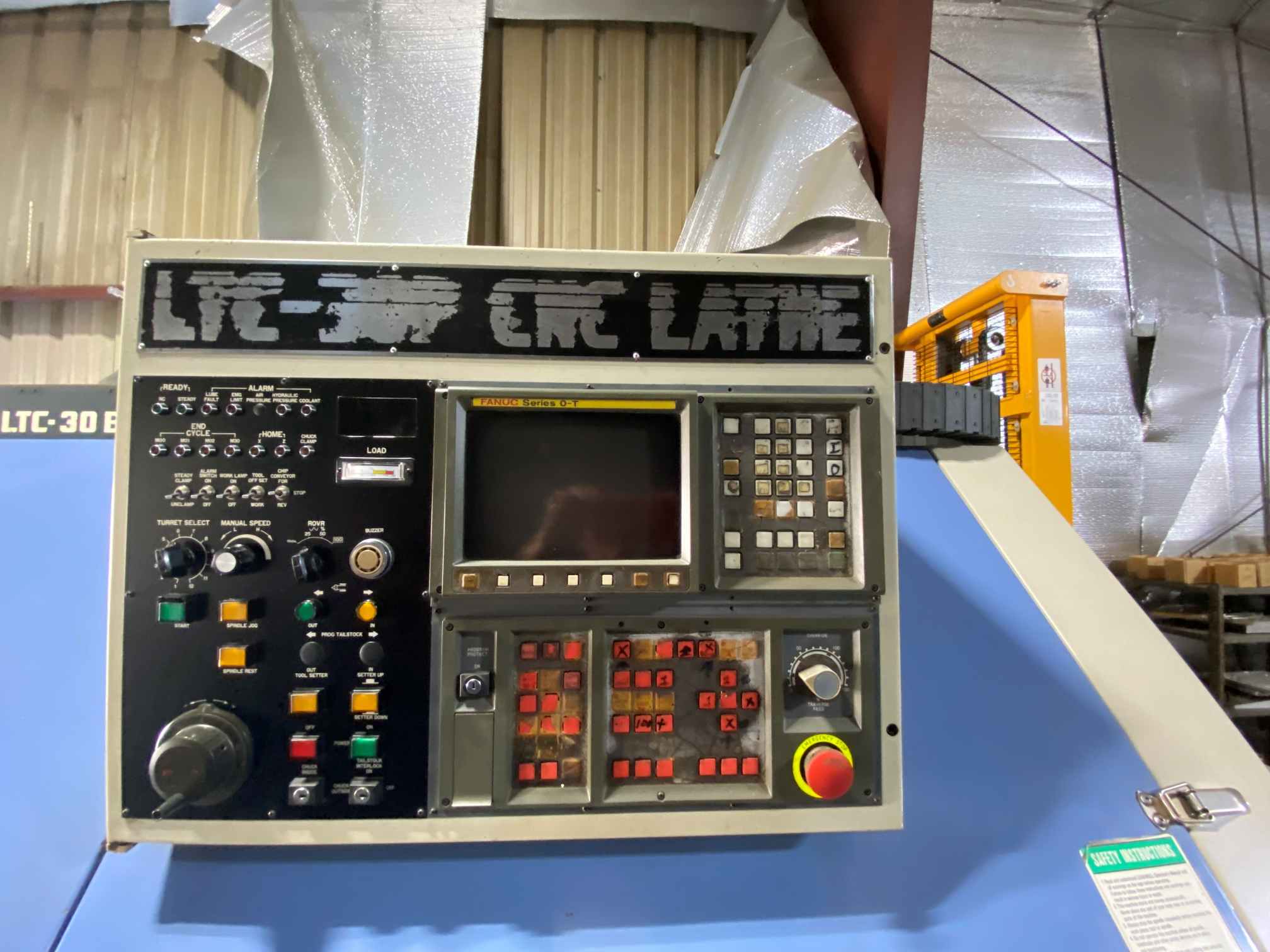 Leadwell #LTC-30BPL, Long Bed CNC Lathe, 25.6" swing, 12" chuck, 3" bar, 40" centers, Fanuc OT, 1999 - Image 3