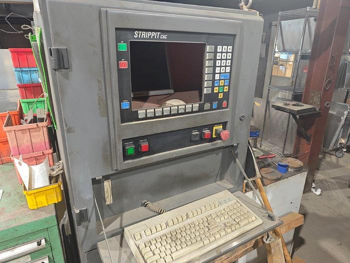 22 Ton, Strippit #1250H/20-2.5, CNC turret punch, 20 station, 3 automatic index, Fanuc OP, 3 work clamps, 1998 - Image 3