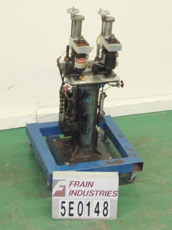 Aerosol Tipper/crimper, JG, semi-automatic, dual post crimping unit with single cycle crimping, up to 15 - Image 1