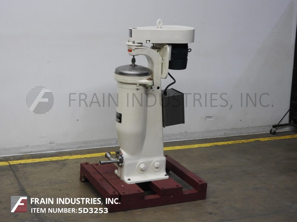 Sharples #AS-16V, vertical centrifuge with a maximum G force of 8435, 1200 RPM bowl speed, 5.1 liter bowl - Image 1