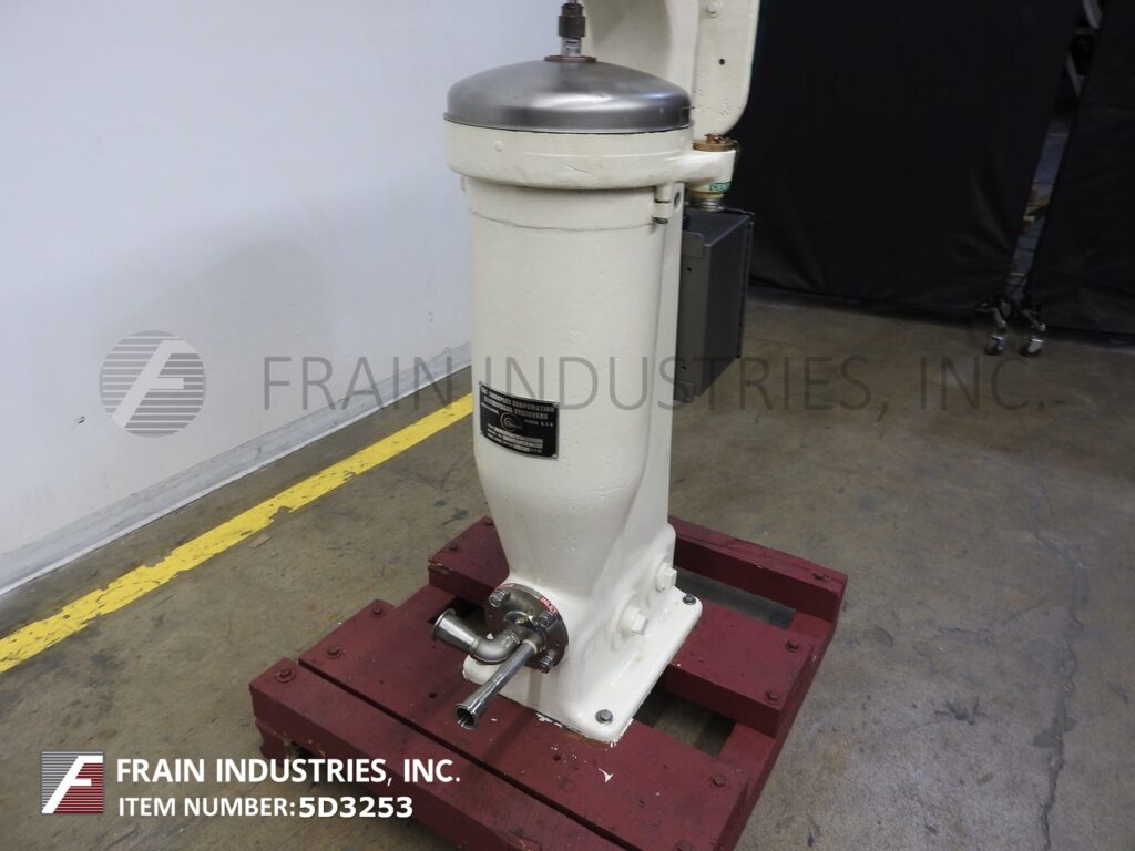 Sharples #AS-16V, vertical centrifuge with a maximum G force of 8435, 1200 RPM bowl speed, 5.1 liter bowl - Image 2
