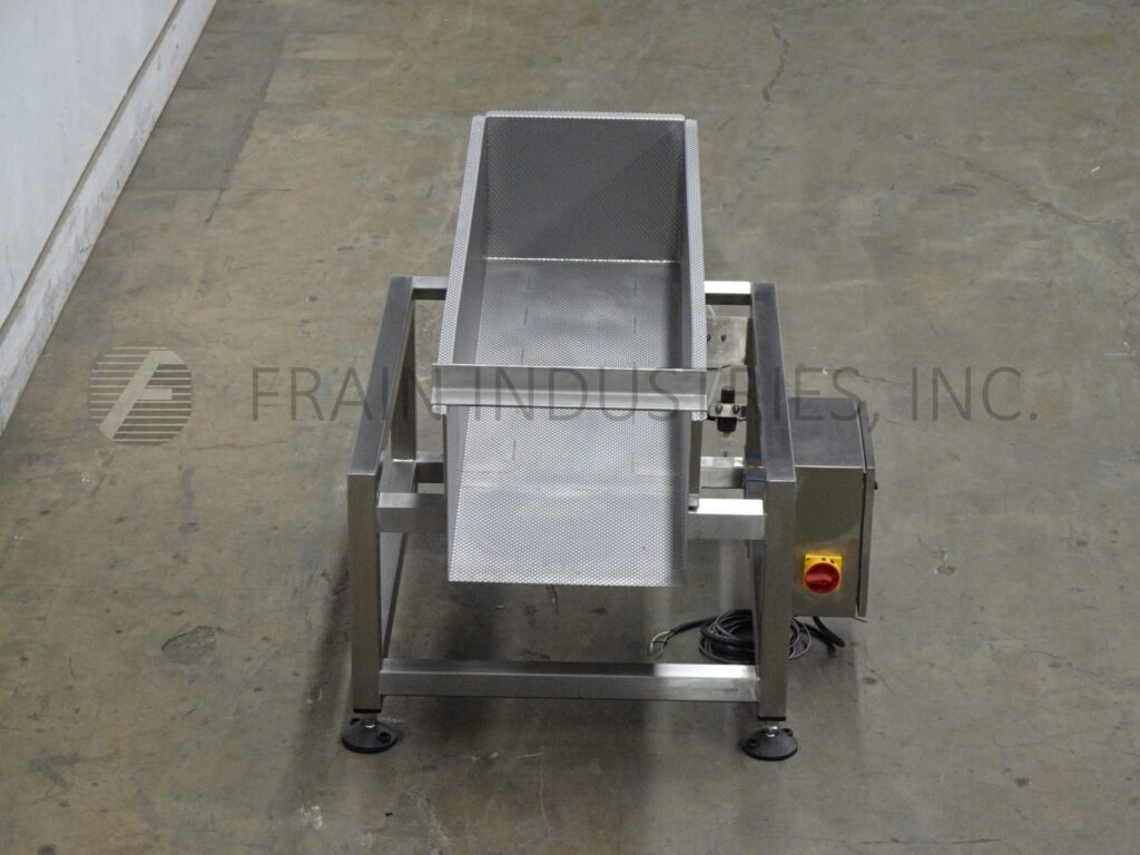 Ohlson #AIRCUSSD, 15" wide x 4' long vibratory feeder, dimpled Stainless Steel bed - Image 3