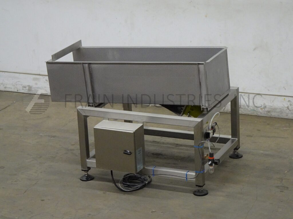 Ohlson #AIRCUSSD, 15" wide x 4' long vibratory feeder, dimpled Stainless Steel bed - Image 5