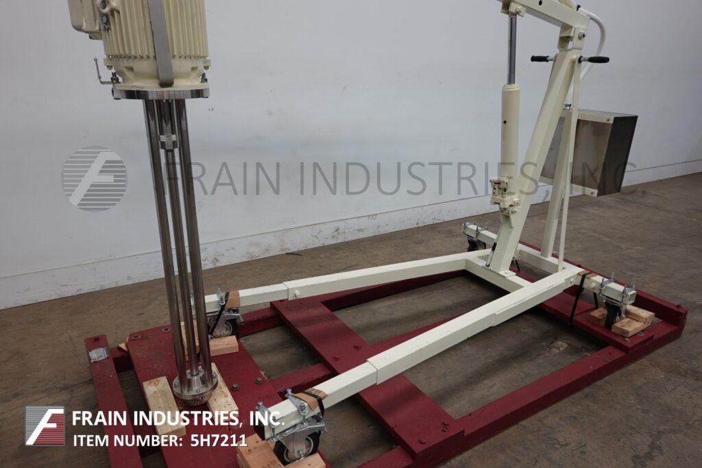 Ross #HDM110, mixer liquid disperser, high speed, high shear, batch mixer, 10 HP, mounted on locking casters - Image 2