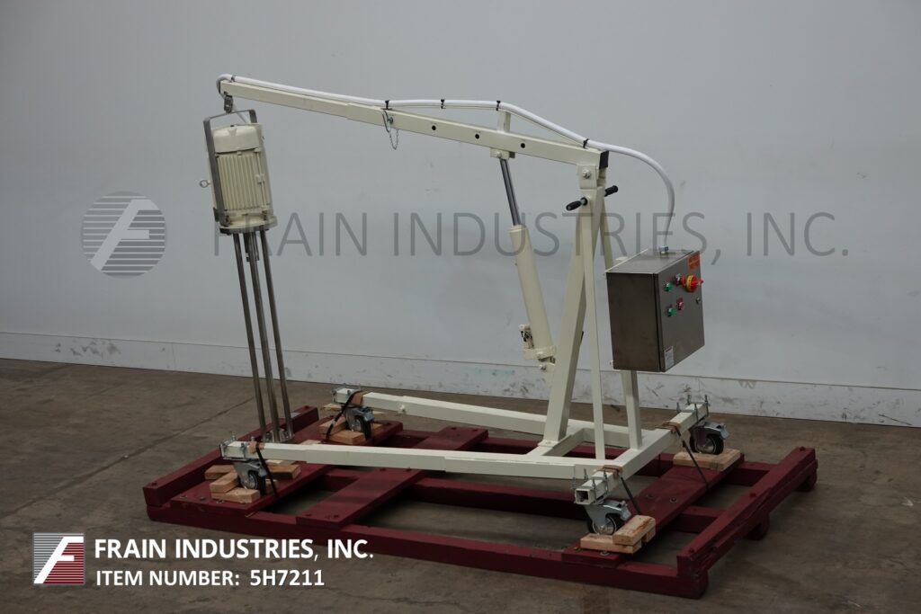 Ross #HDM110, mixer liquid disperser, high speed, high shear, batch mixer, 10 HP, mounted on locking casters - Image 5