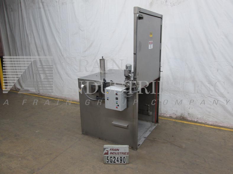 Stainless Steel steam thawing chamber, 60" x 60" x 57" H chamber ID for Gaylord or 55 gallon drums - Image 1