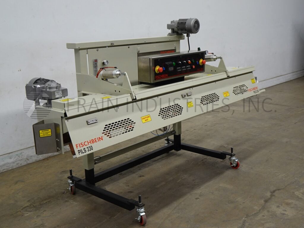 Fischbein #PILS330, pinch top inner liner (Cap Sac) continuous bag sealer sequentially seals and perforates - Image 1