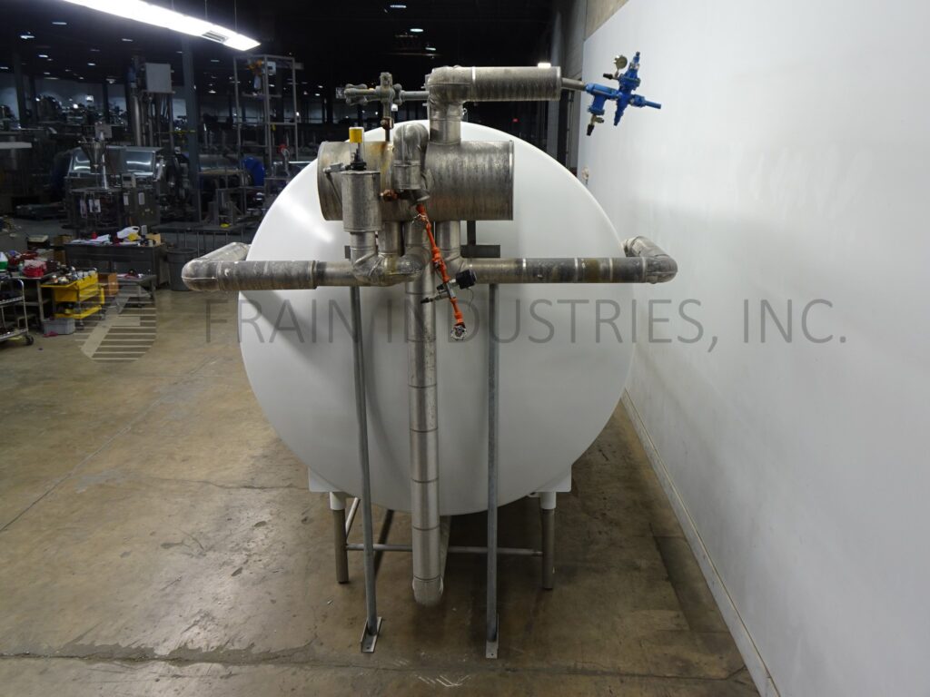6000 gallon Walker #HHT, 316L Stainless Steel horizontal jacketed processing tank, 106" dia. x 180" straight - Image 4