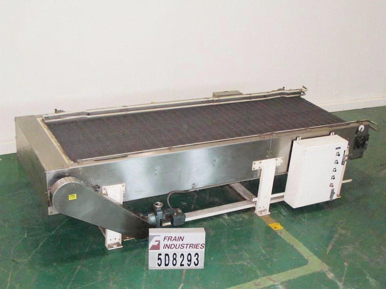 Arrowhead #Bi-Direct, 12' L x 4 width, Stainless Steel bi-directional accumulation table with flexlink belt - Image 1