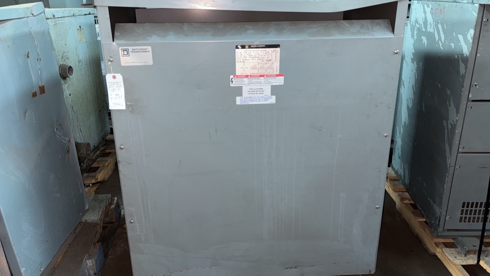 225 KVA 480 Primary, 240 Secondary, Square D, Nema I, w/taps - Image 1
