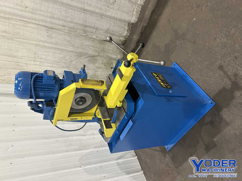 10" Cincinnati #10 type KONP, double end pedestal type grinder, 21" btwn wheels, 1 HP, #77214 - Image 8