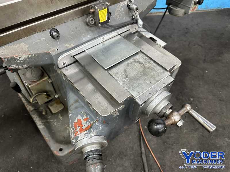 Atlas / Clausing #2VSO8, ram type vertical mill, 9" x49" table, 2 HP, digital read out, one shot lube, #77243 - Image 2