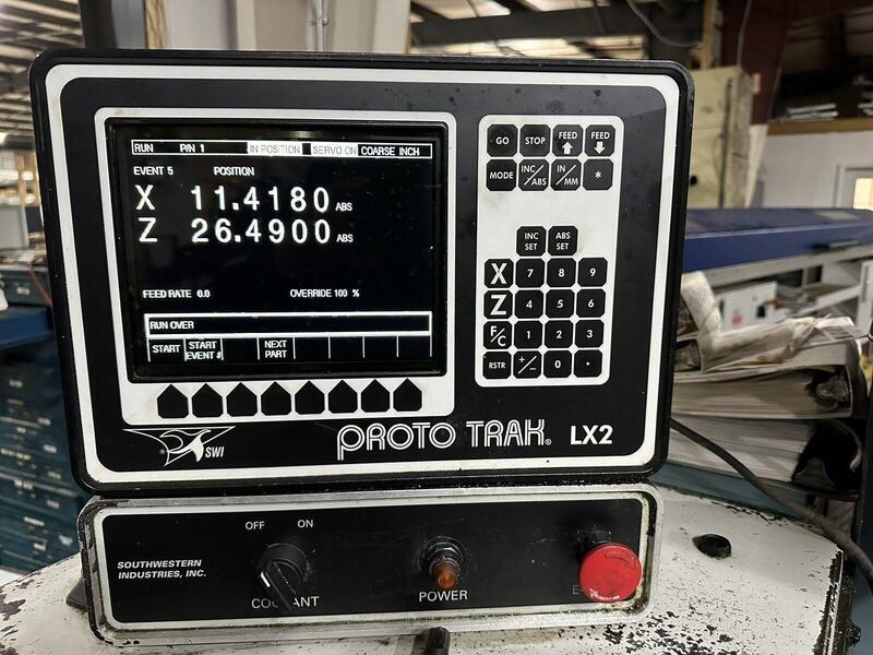 Southwestern Industries #Trak-TRL-1745P, CNC Lathe, 17.6" swing, 45" centers, S/N 95-7105, 1997 - Image 7