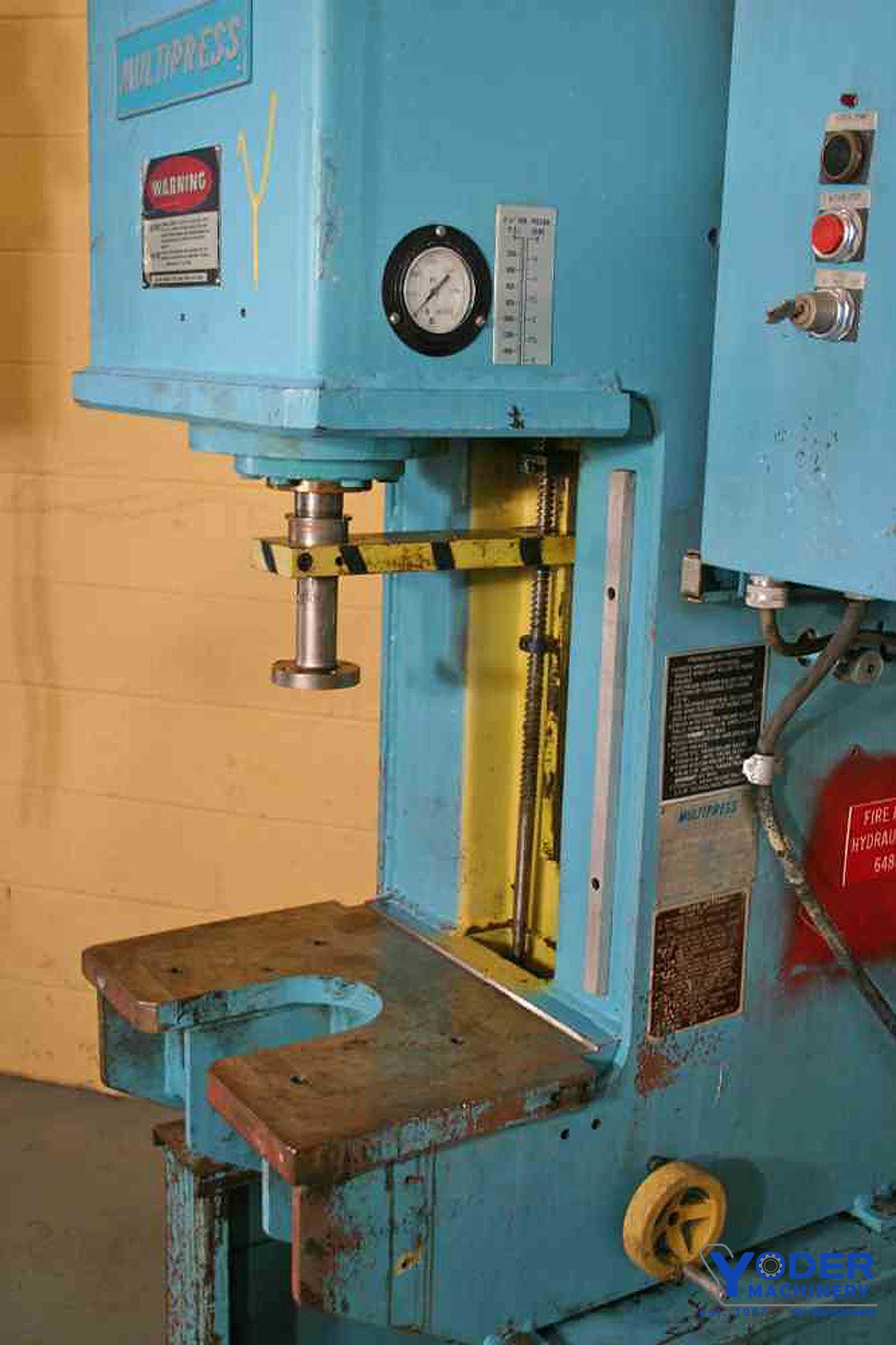 3 Ton, Denison Multipress #WR-37M-C304FS1/C280D/C262E, hydraulic C-frame press, 10" stroke, 15" daylight - Image 10