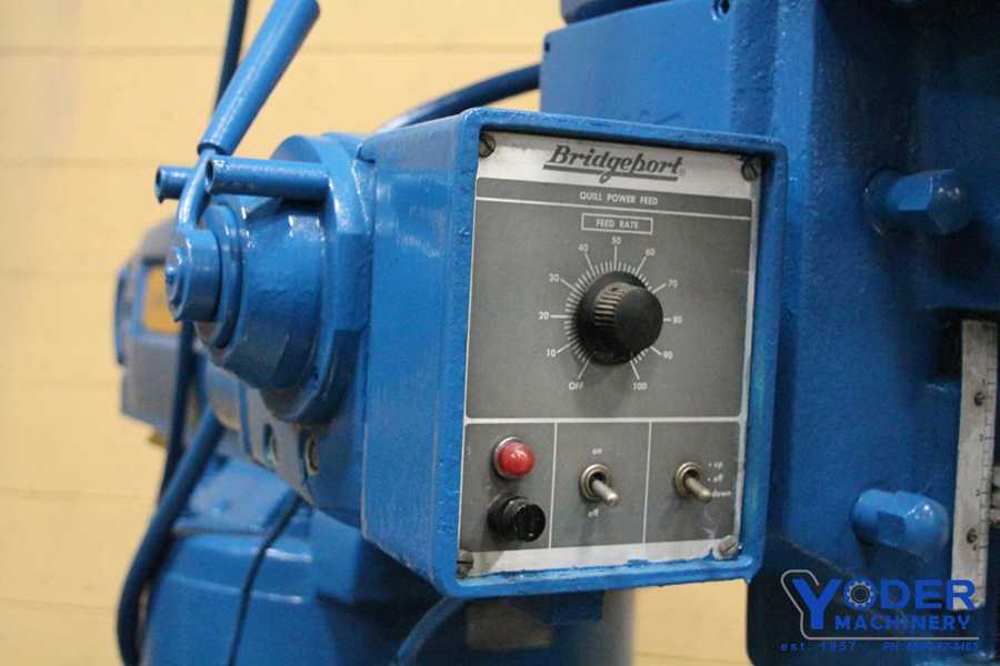 Bridgeport #Series-II, vertical mill, 11" x58" table, 4 HP, power quill travel, #40 Quick Change taper - Image 7