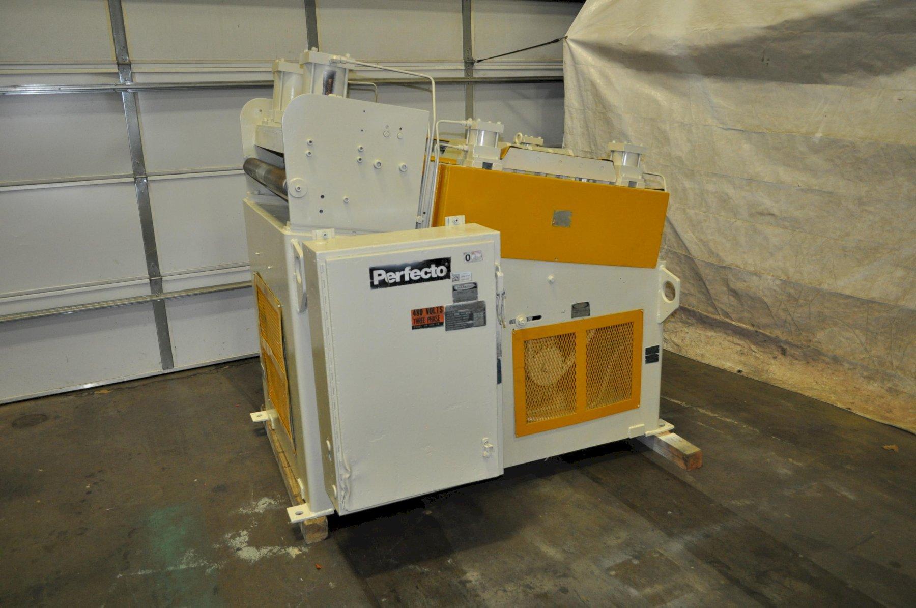 30" x .125" Perfecto #28-30-9, 9-roll straightener, 200 FPM, entry & exit pinch rolls w/ air lift - Image 3