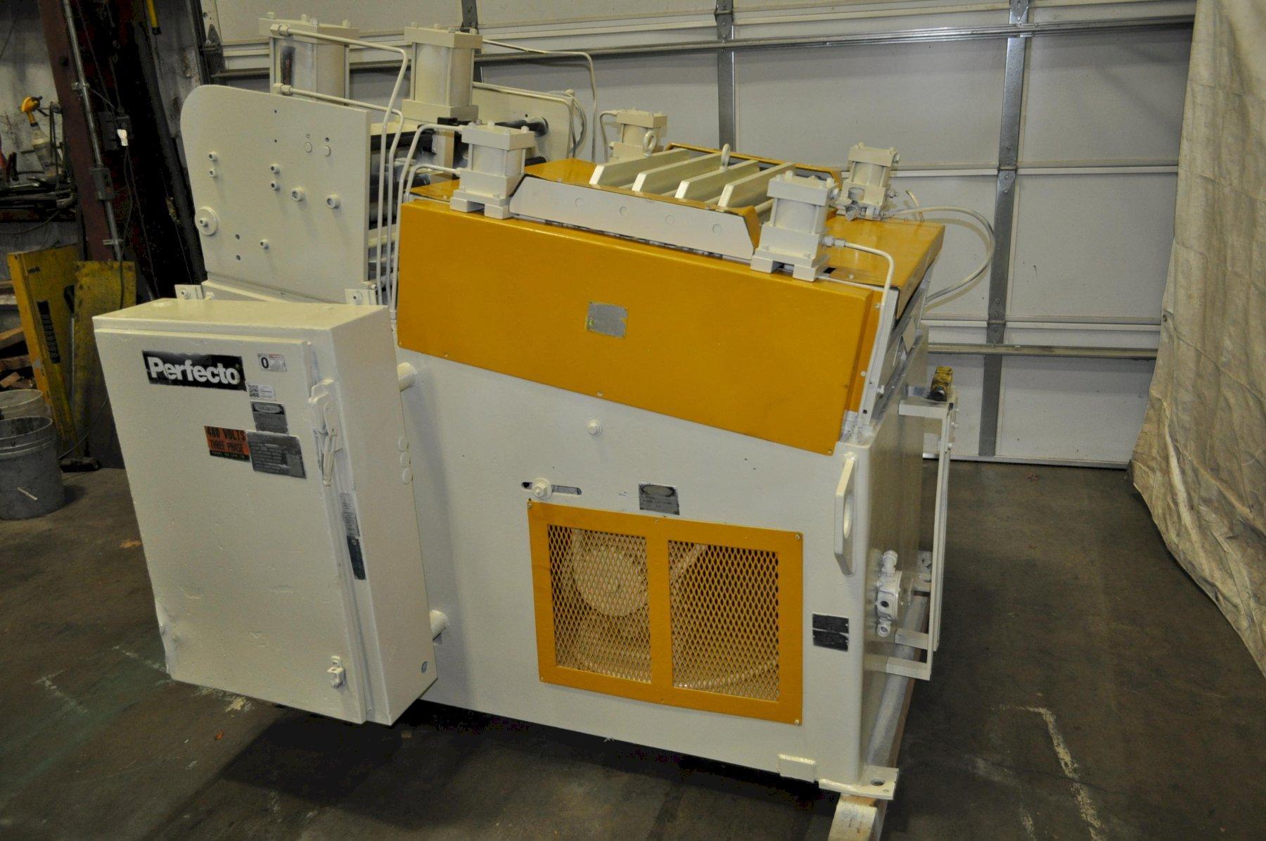 30" x .125" Perfecto #28-30-9, 9-roll straightener, 200 FPM, entry & exit pinch rolls w/ air lift - Image 6