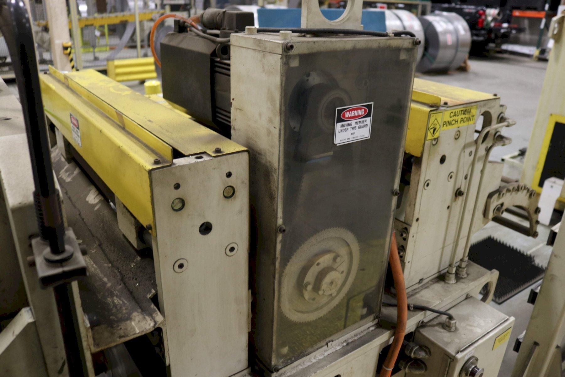 24" x .03" Perfecto #FeS-400-24, servo feeder, pilot release, adj height cabinet, cascade rolls, 2000 - Image 3