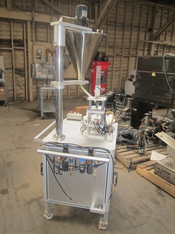 Yu Haw #P-206R, Powder Filling Rotary Filler, 6-Station, 15-30 pieces/min., w/cam table & bottle checking - Image 2