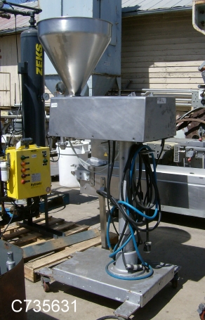 GEI, Controlled Volume Filler, Stainless Steel, 20" diameter Hopper infeed, 1" diameter Discharge spout, 250 V - Image 1