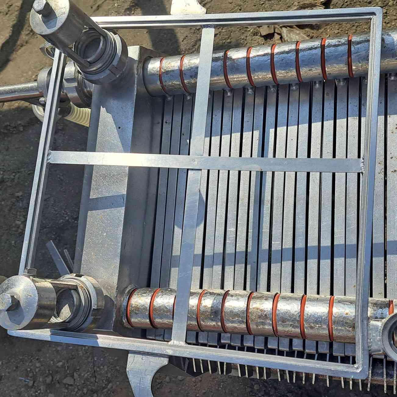 15 Schenk, Filter Plate & Frame Press, (21) 15" x 15" x 1/2" thick perforated plates, (21) 15" x 15" x 1.5 - Image 7