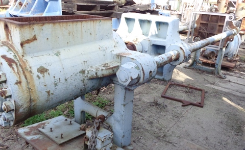 24" Sperry, Plate & Frame Filter Press, frame only, hydraulic closure, mounted on stand - Image 3